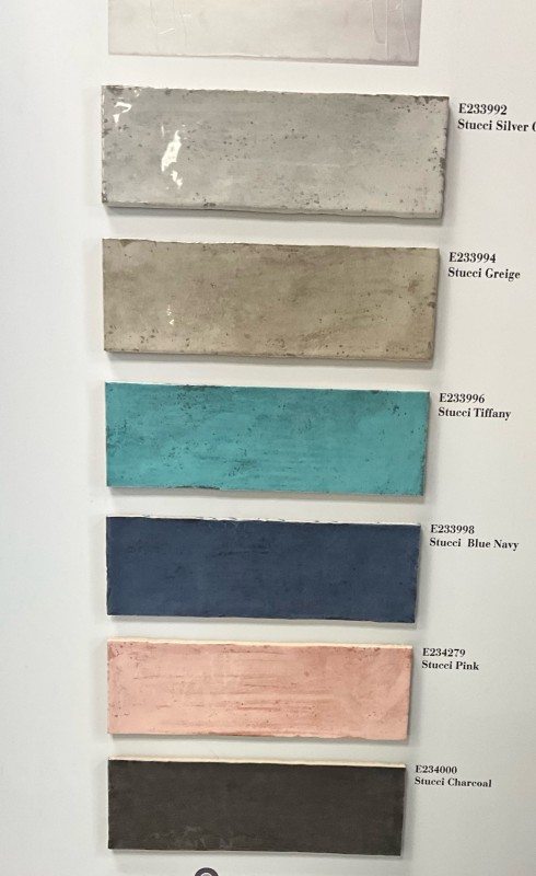 zellige brillant vert rose bleu noir gris blanc