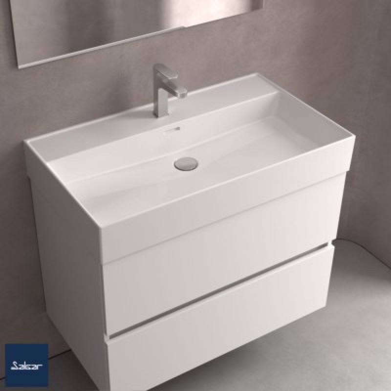 Vente de meubles SALGAR blancs à commander chez TK Carrelage yvetot 76