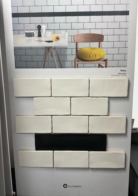 zellige noir et blanche