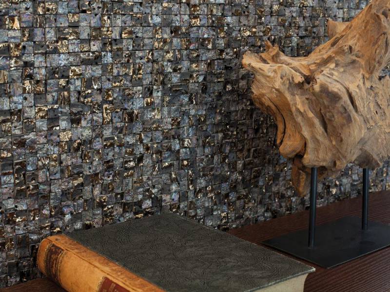 Vente de mosaïques mix, en pierre, en aluminium et en verre dans votre showroom