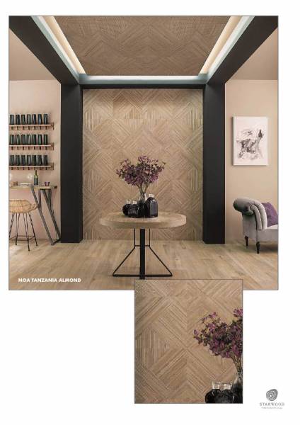 Vente de faïence imitation bois géométrique Porcelanosa