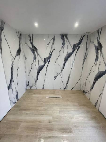 Magasin de carrelage secteur Barentin : Vente de carrelage imitation marbre pour salle de bains moderne