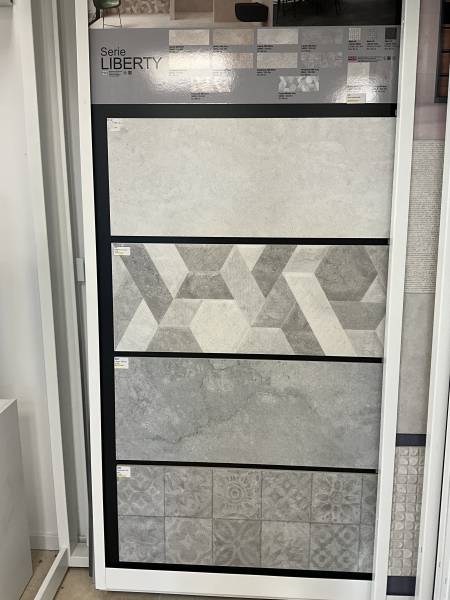 Carrelage effet pierre gris à motifs – Marque Durstone – TK Carrelage secteur Barentin 76