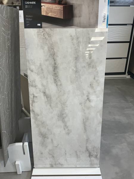 Magasin de faïence effet pierre marbre blanc 60x120 pour murs de salle de bain à Yvetot- TK Carrelage