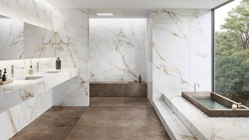 Vente de grandes plaques de carrelage imitation marbre