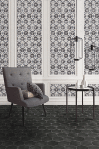 Carrelage intérieur à motifs hexagonal Capri
