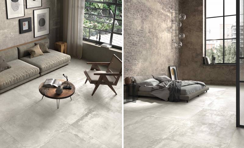 Carrelage intérieur et extérieur effet métallique Oxyd