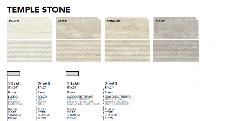 Faïence Temple Stone