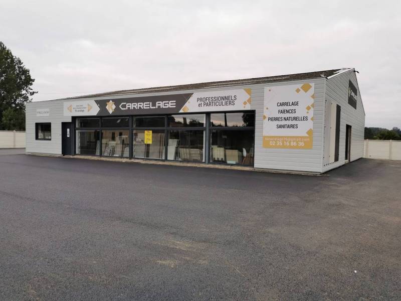 Trouver un showroom de carrelage intérieur pour salle de bain proche Rouen 76